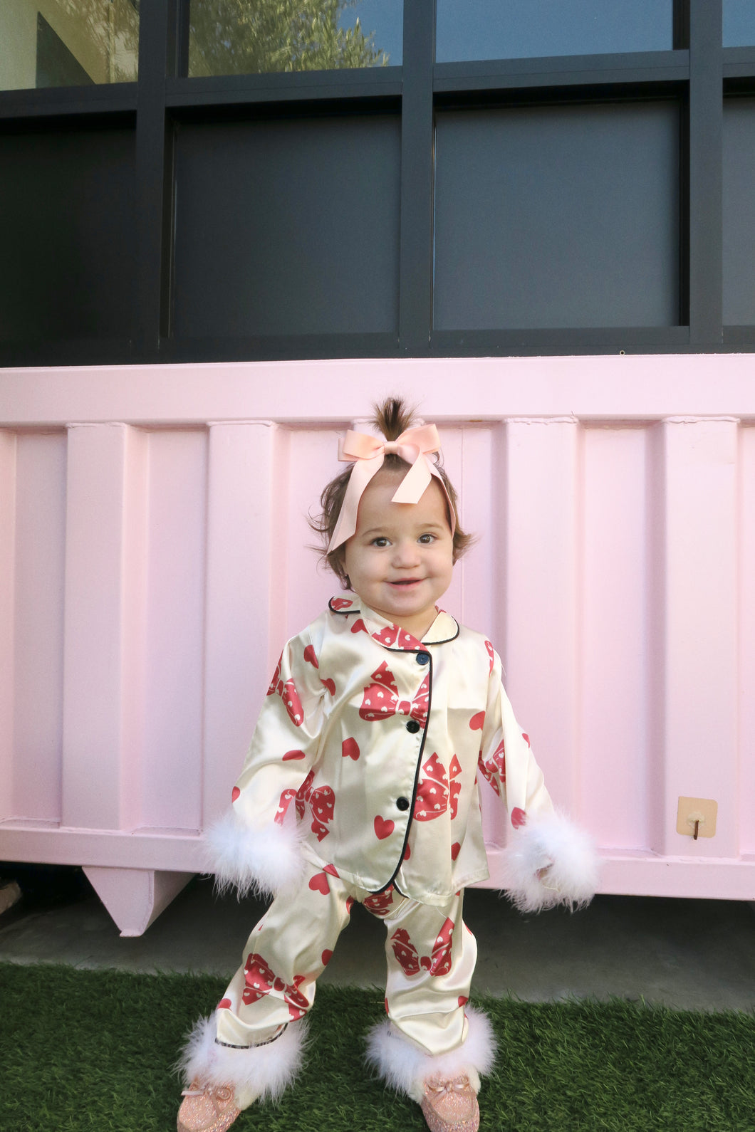 Satin Bow Pjs