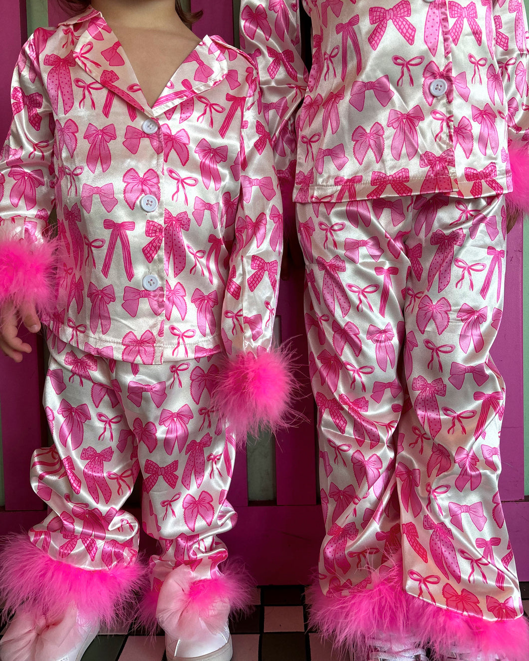 Bow Satin Pjs