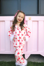 Load image into Gallery viewer, Striped Heart Galentines Pjs
