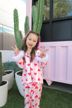 Load image into Gallery viewer, Striped Heart Galentines Pjs
